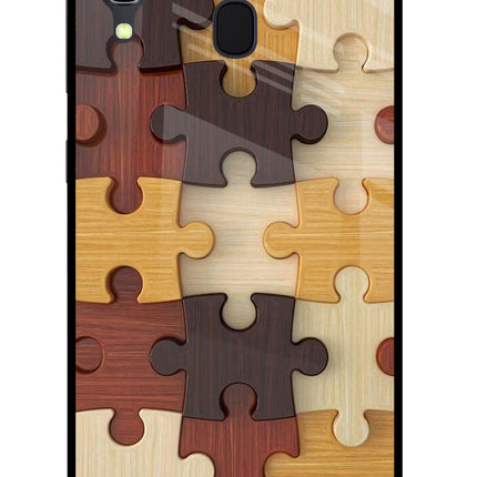 Wooden Puzzle Samsung A30 Glass Case