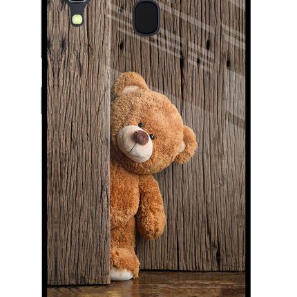 Teddy Wooden Samsung A30 Glass Case