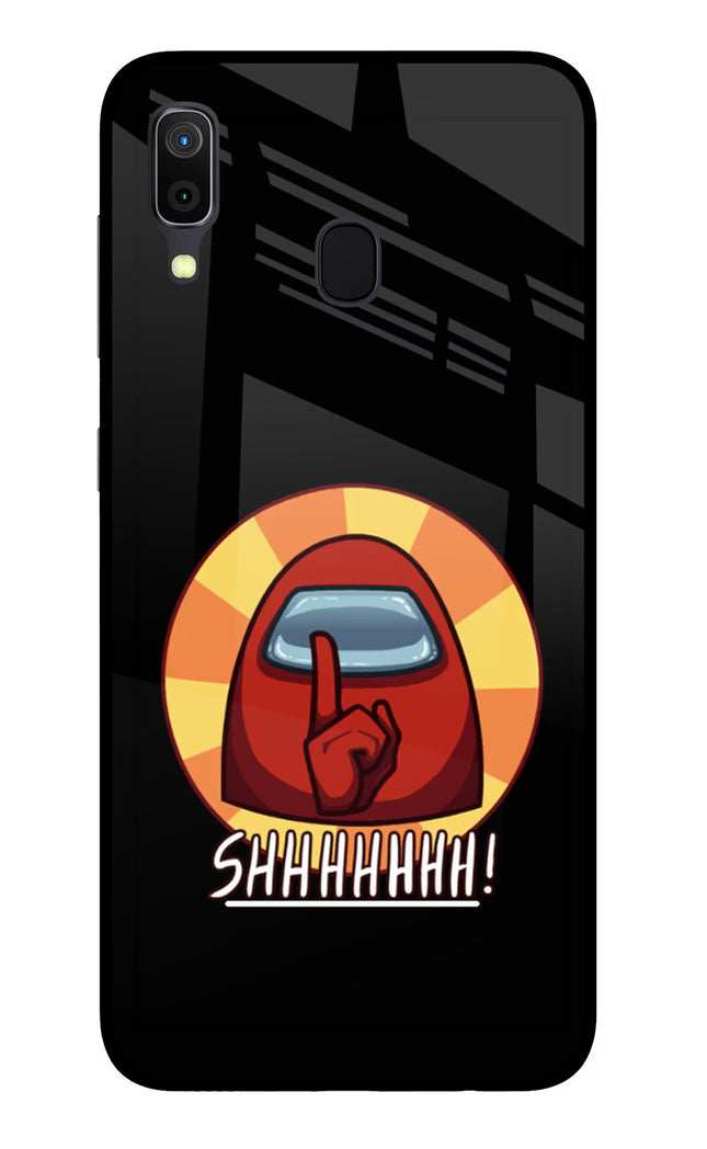 Among Us Shhh! Samsung A30 Glass Case Back Cover by Casekaro