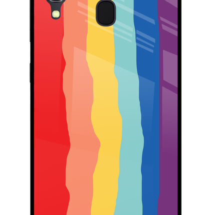 Rainbow Samsung A30 Glass Case
