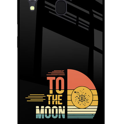 To the Moon Samsung A30 Glass Case