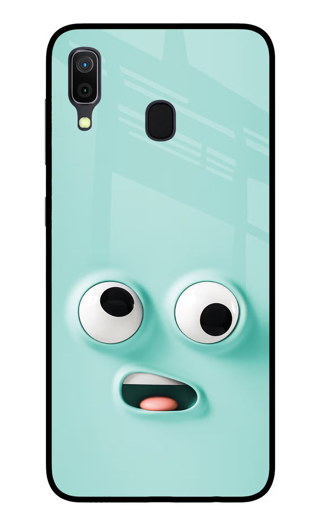 Funny Cartoon Samsung A30 Glass Case Back Cover by Casekaro
