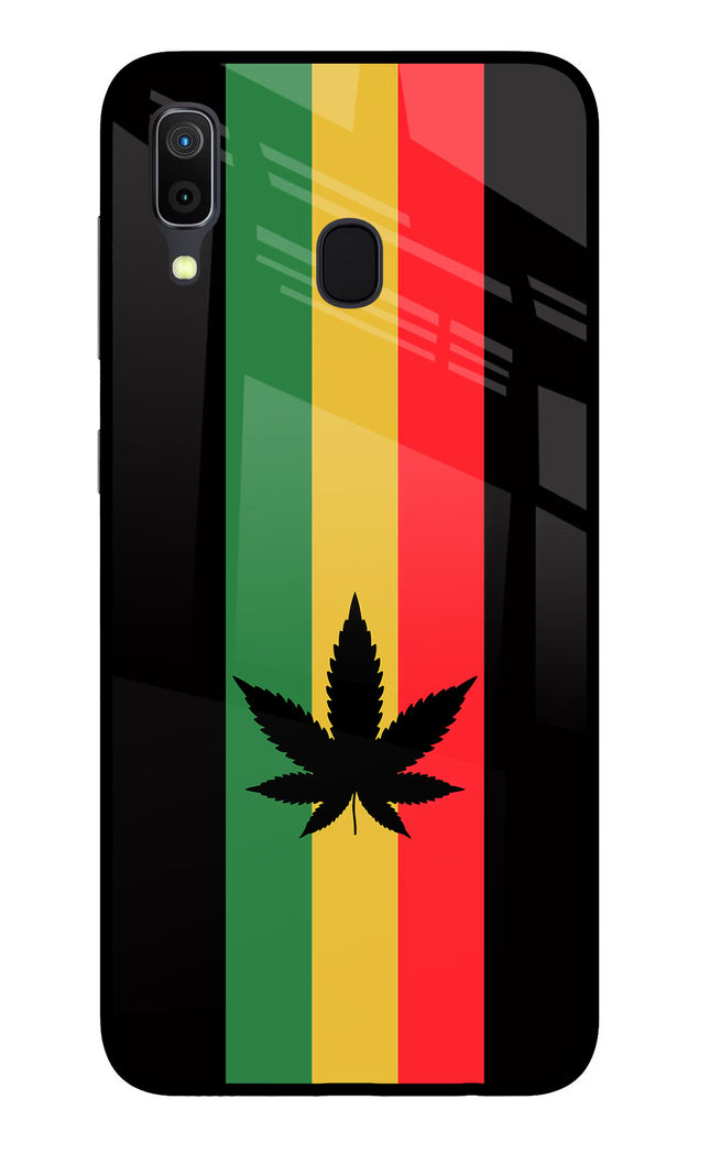 Weed Flag Samsung A30 Glass Case Back Cover by Casekaro