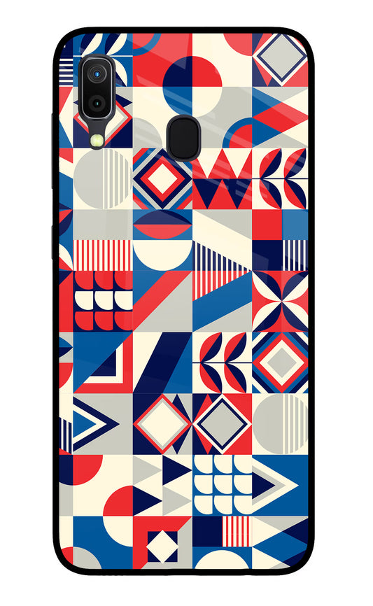 Colorful Pattern Samsung A30 Glass Case