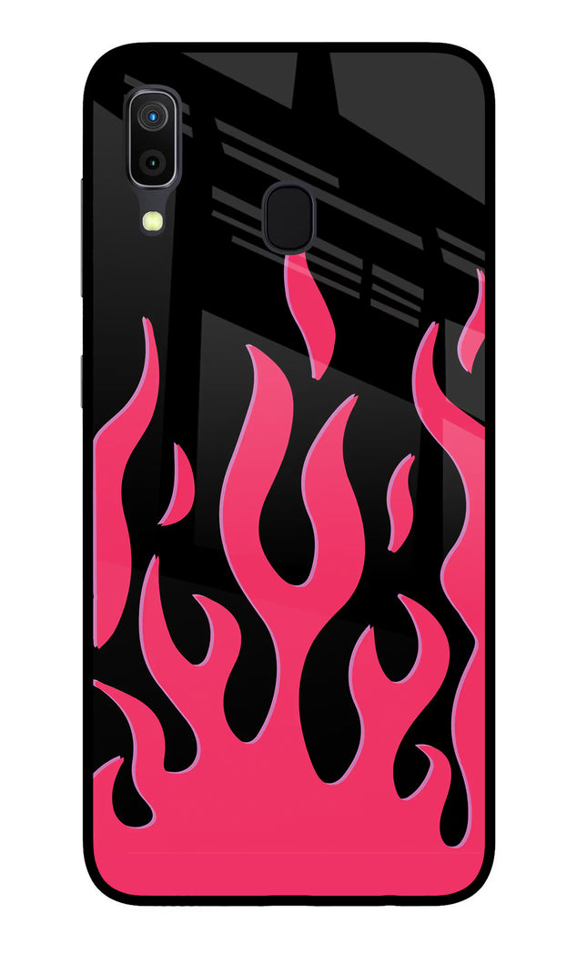 Fire Flames Samsung A30 Glass Case Back Cover by Casekaro
