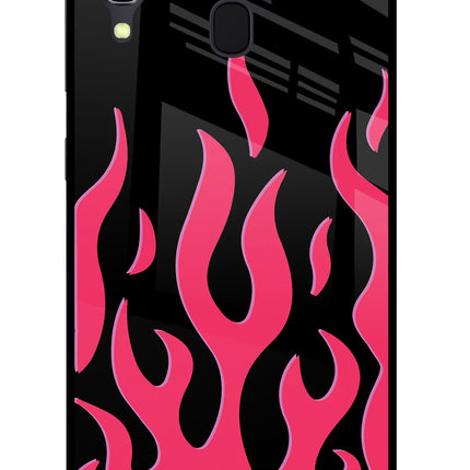 Fire Flames Samsung A30 Glass Case