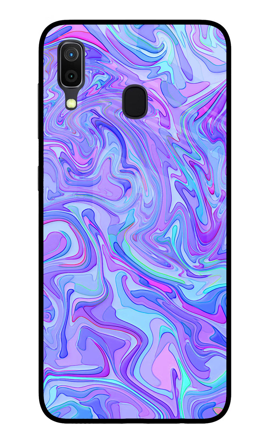 Glitter Samsung A30 Back Cover, Glass case