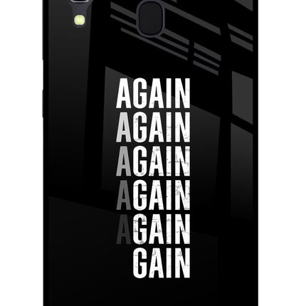 Again Again Gain Samsung A30 Glass Case