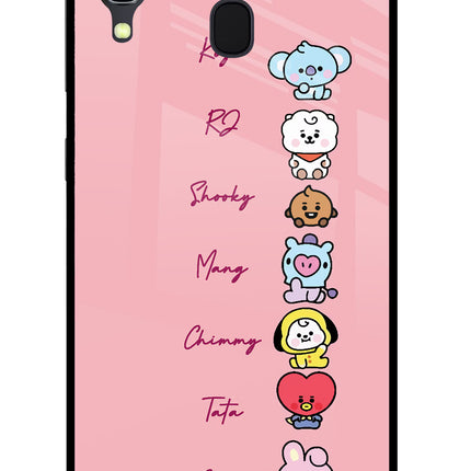 BTS names Samsung A30 Glass Case