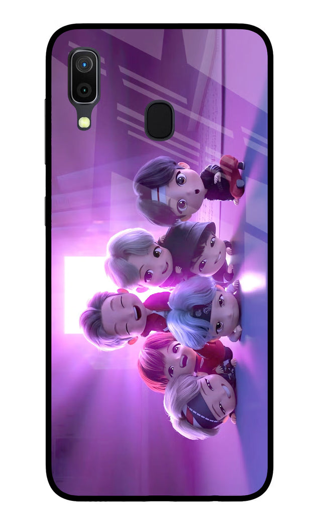 BTS Chibi Samsung A30 Glass Case