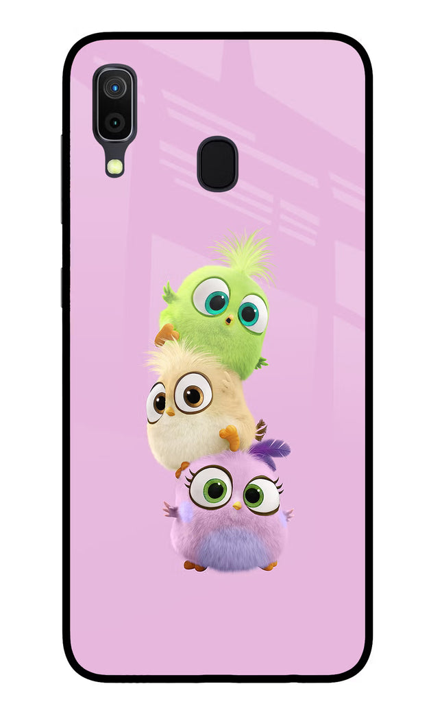Cute Little Birds Samsung A30 Glass Case Back Cover by Casekaro