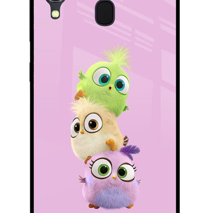 Cute Little Birds Samsung A30 Glass Case