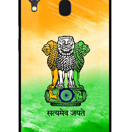 Satyamev Jayate Flag Samsung A30 Glass Case