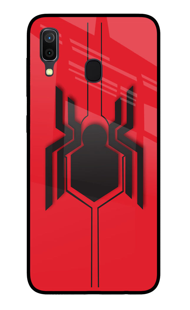 Spider Samsung A30 Glass Case Back Cover by Casekaro
