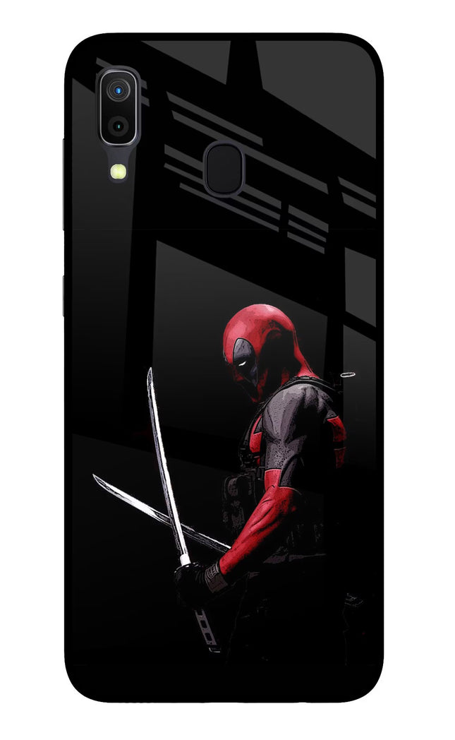 Deadpool Samsung A30 Glass Case
