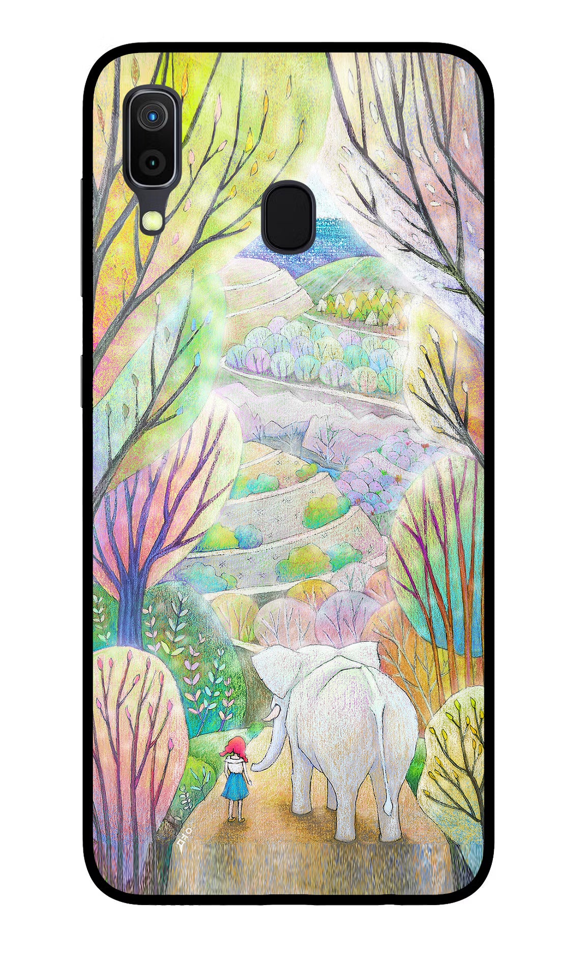 Nature Painting Samsung A30 Glass Case