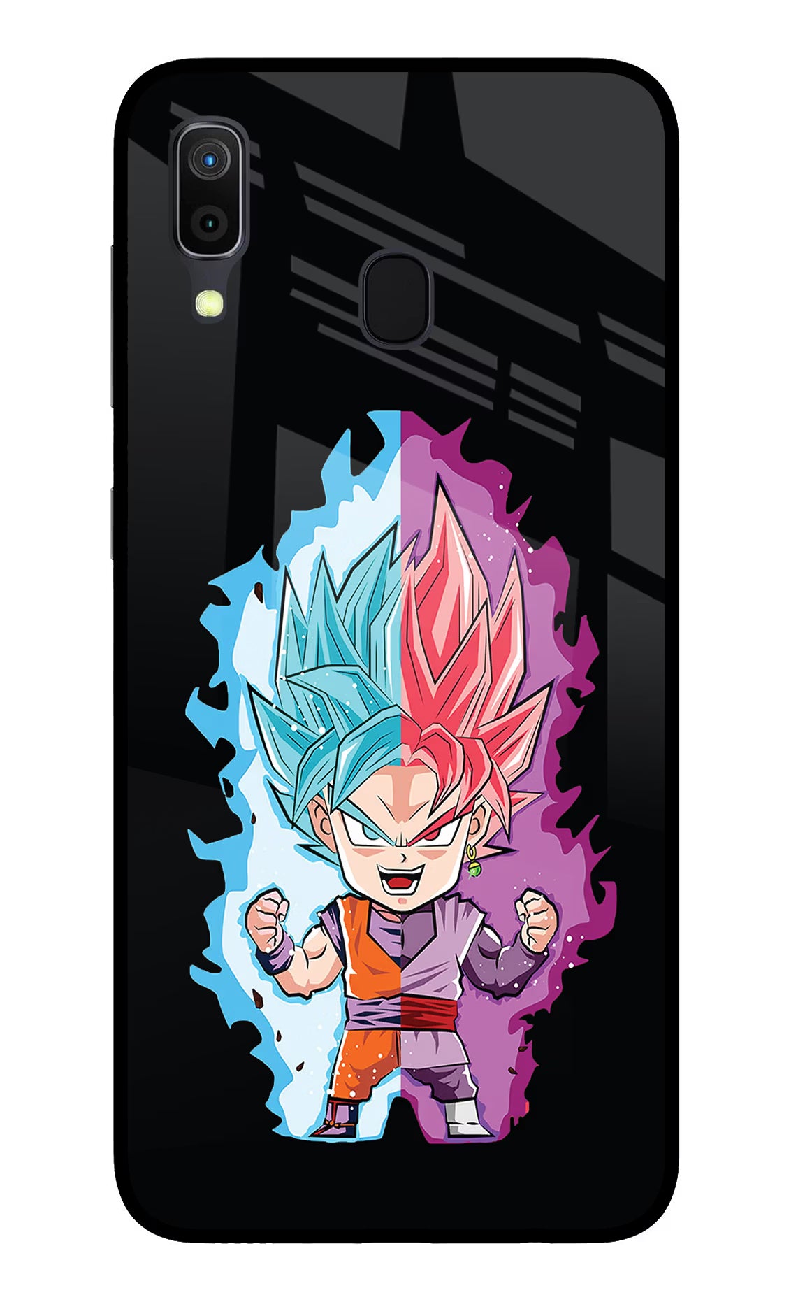 Chota Goku Samsung A30 Glass Case Back Cover by Casekaro