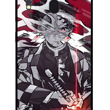 Demon Slayer Samsung A30 Glass Case