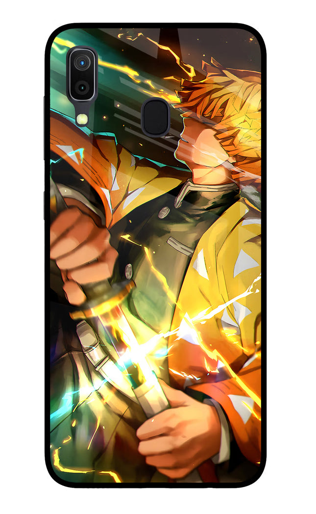 Demon Slayer Samsung A30 Glass Case Back Cover by Casekaro