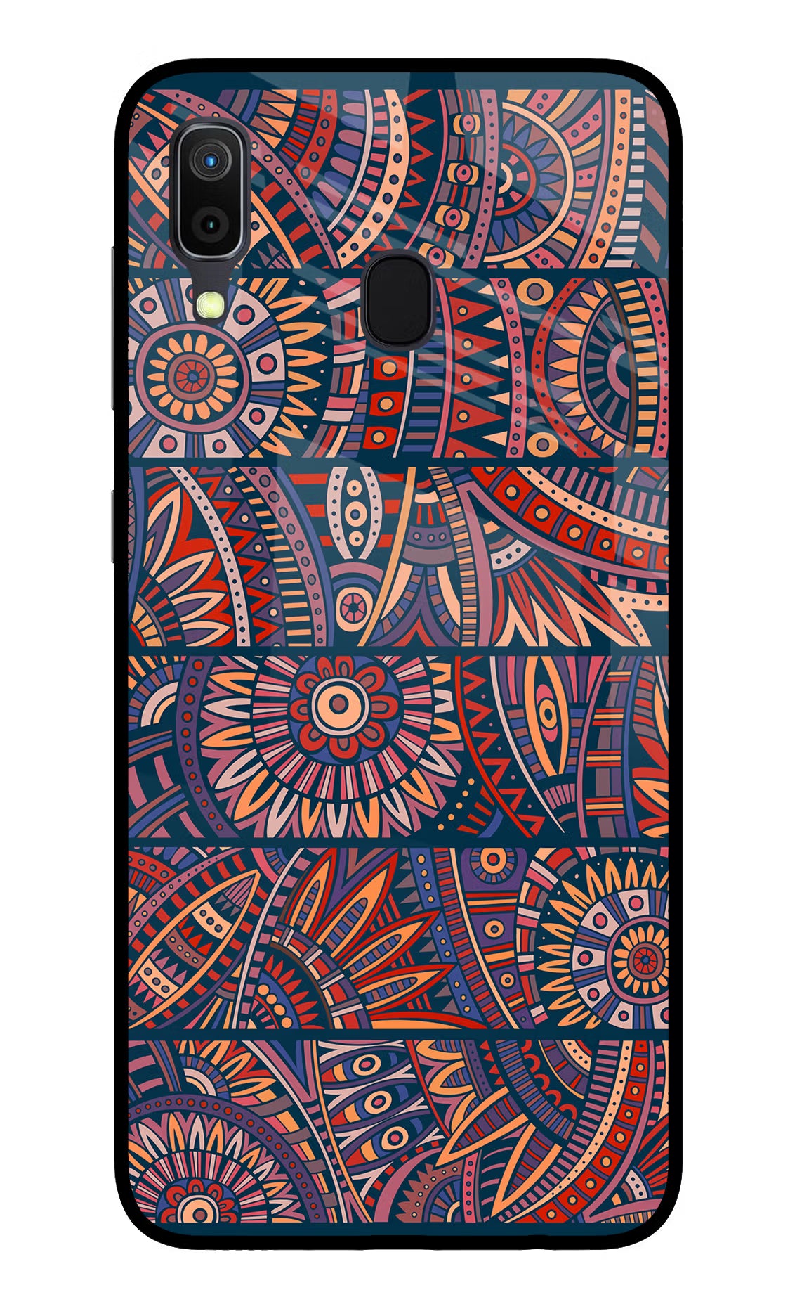 African Culture Design Samsung A30 Glass Case