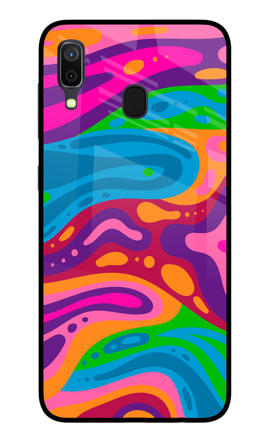 Trippy Pattern Samsung A30 Glass Case