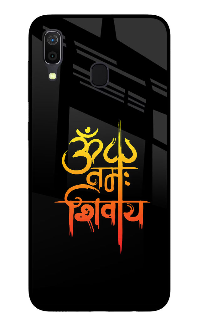Om Namah Shivay Samsung A30 Glass Case