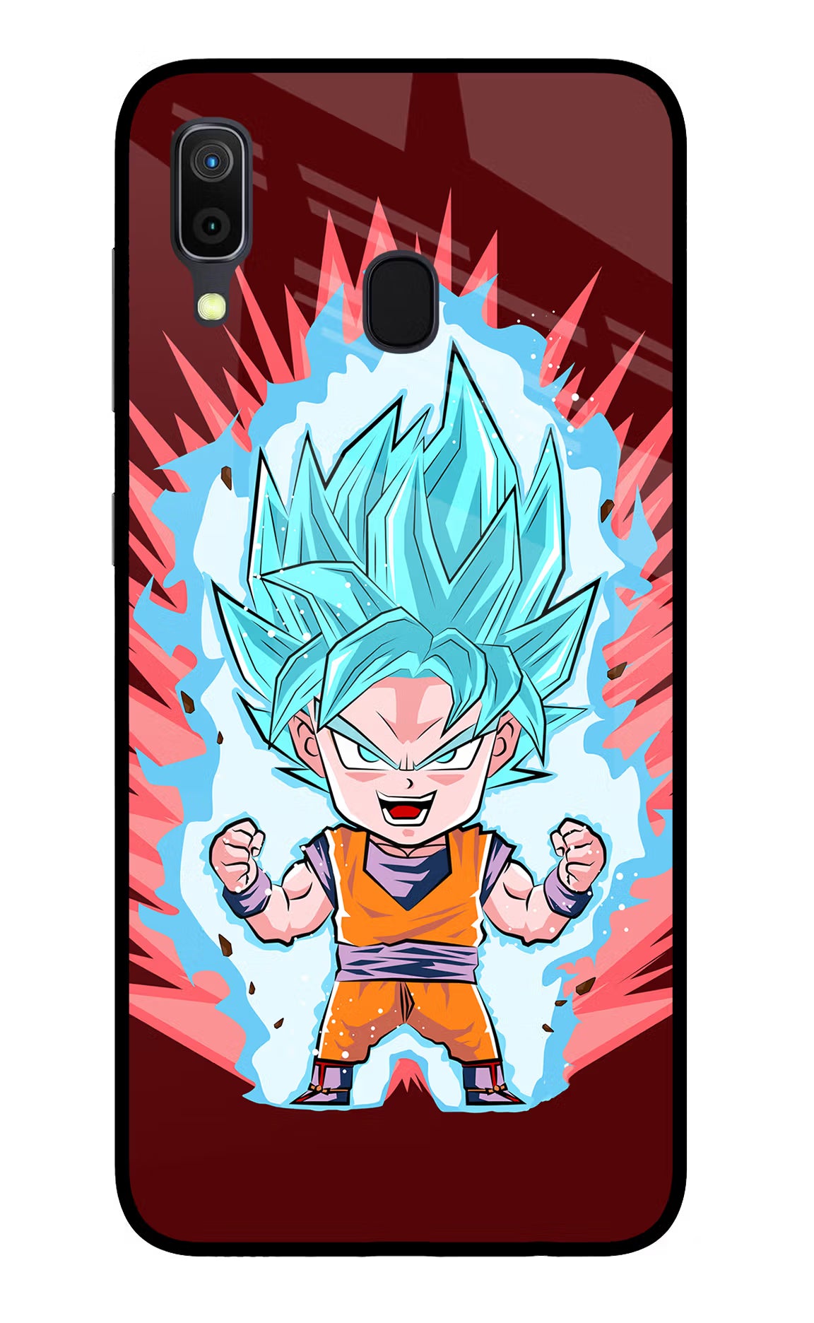 Goku Little Samsung A30 Glass Case