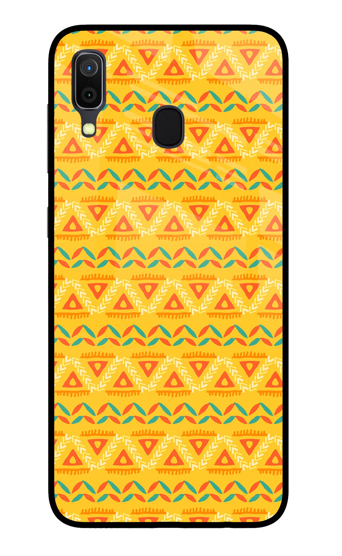 Tribal Pattern Samsung A30 Glass Case