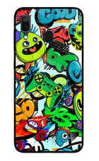 Game Doodle Samsung A30 Glass Case