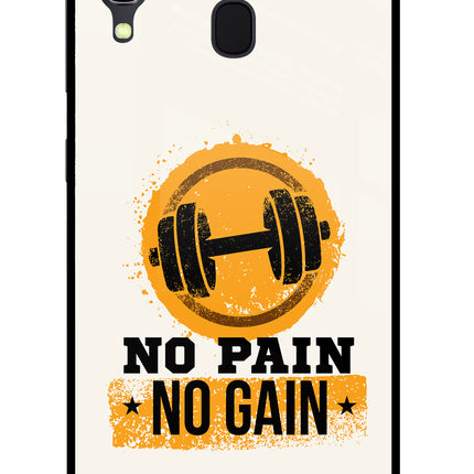 No Pain No Gain Samsung A30 Glass Case