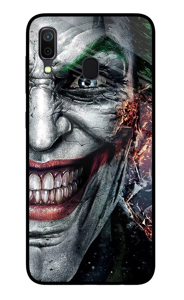 Joker Cam Samsung A30 Glass Case Back Cover by Casekaro