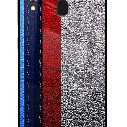 BMW Stripes Samsung A30 Glass Case