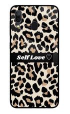 Leopard Print Self Love Samsung A30 Glass Case
