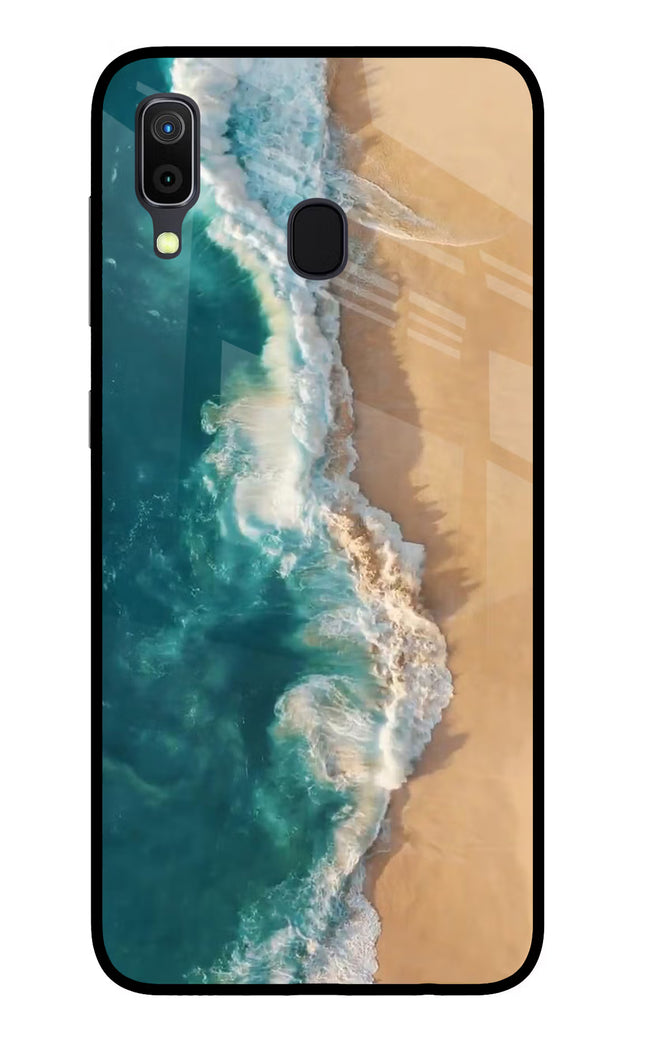 Ocean Beach Samsung A30 Glass Case Back Cover by Casekaro