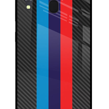 BMW Stripes Pattern Samsung A30 Glass Case