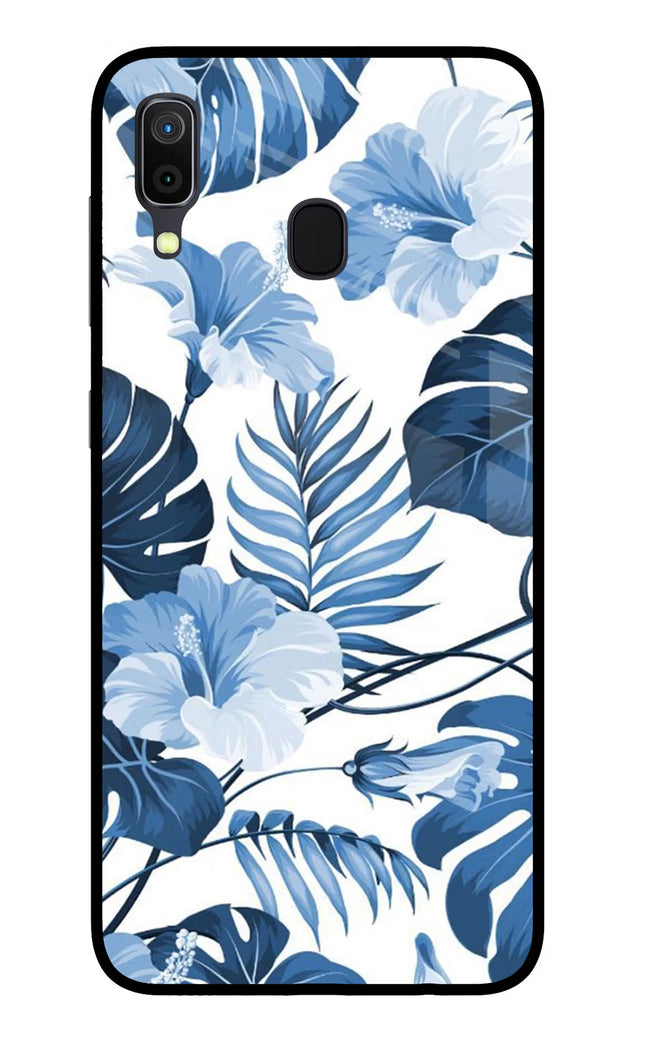 Fabric Art Samsung A30 Glass Case Back Cover by Casekaro