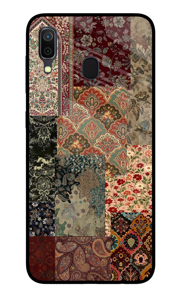 Desi Print Samsung A30 Glass Case Back Cover by Casekaro