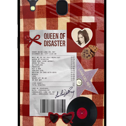 Queen of Disaster Samsung A30 Glass Case