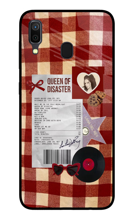 Queen of Disaster Samsung A30 Glass Case