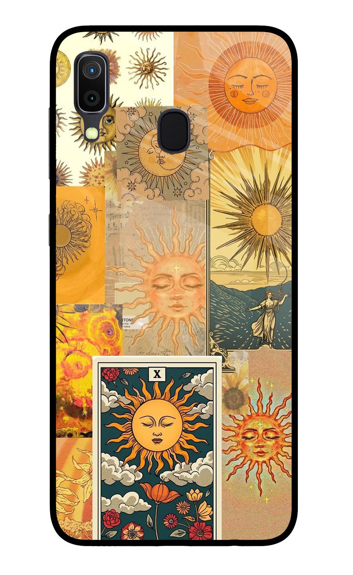 Sun Samsung A30 Glass Case Back Cover by Casekaro