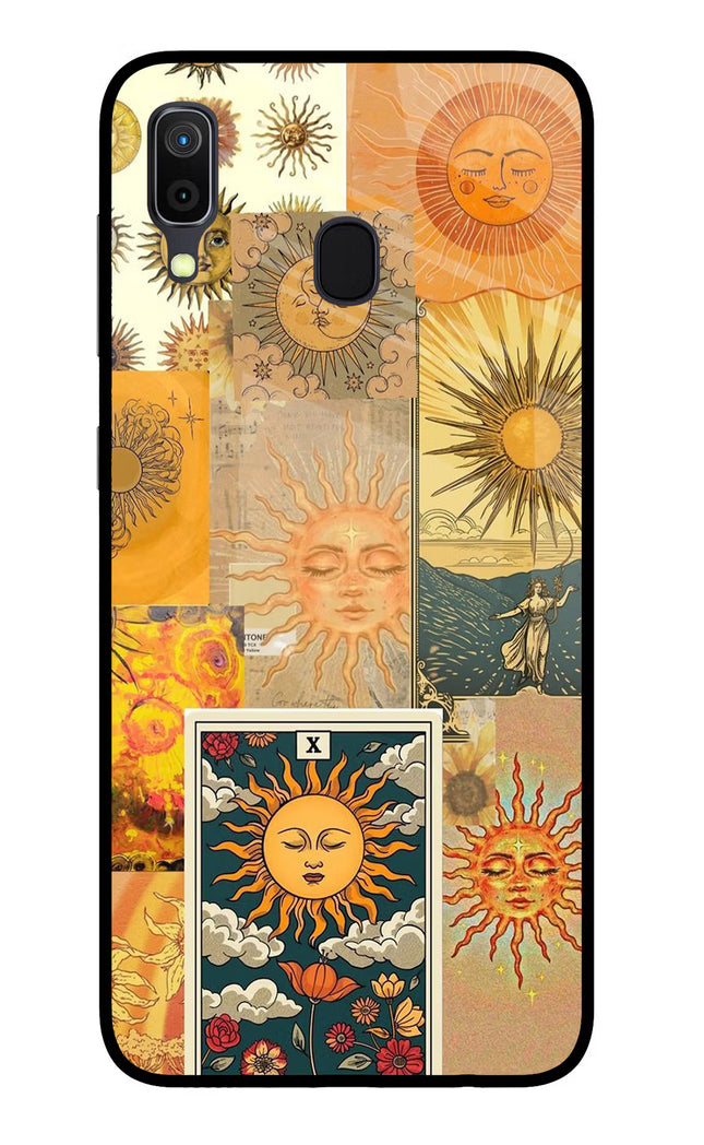 Sun Samsung A30 Glass Case Back Cover by Casekaro