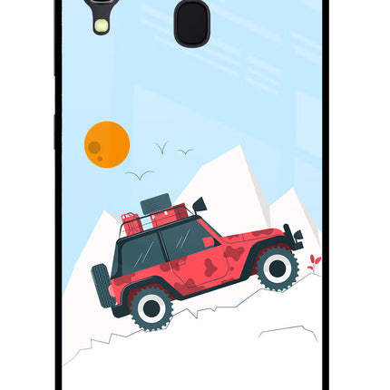 Mountain Trail Beast Samsung A30 Glass Case