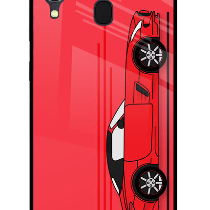 Red Velocity Samsung A30 Glass Case