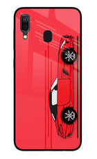 Red Velocity Samsung A30 Glass Case