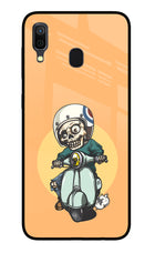 Undead Biker Samsung A30 Glass Case