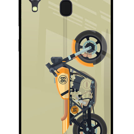 Vertical Speedster Samsung A30 Glass Case