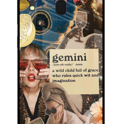 Gemini Zodiac Samsung A30 Glass Case