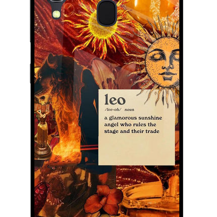 Leo Zodiac Samsung A30 Glass Case
