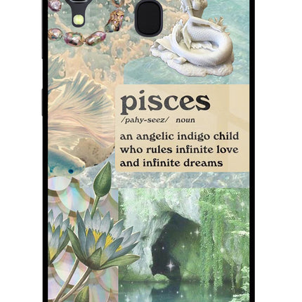 Pisces Zodiac Samsung A30 Glass Case