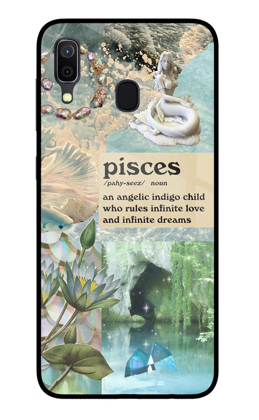 Pisces Zodiac Samsung A30 Glass Case